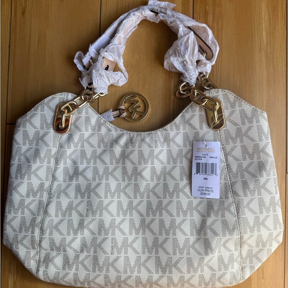 Michael Kors Lilly Vanilla Tote Bag
